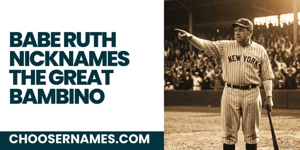 Babe Ruth Nicknames The Great Bambino