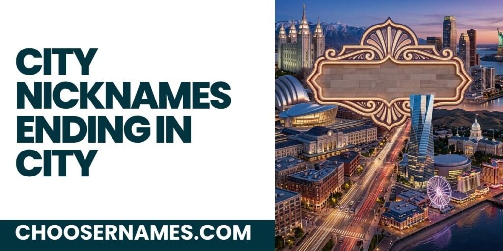 City Nicknames Ending In City