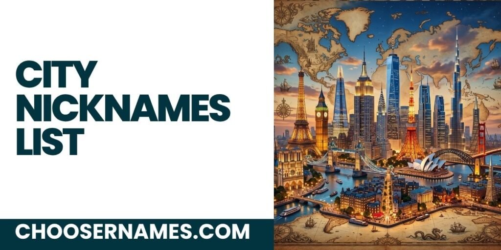 City Nicknames List