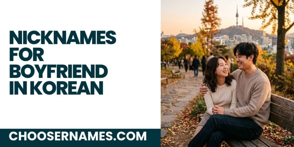 Nicknames for Boyfriend in Korean