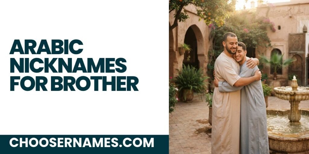 Arabic Nicknames for Brother