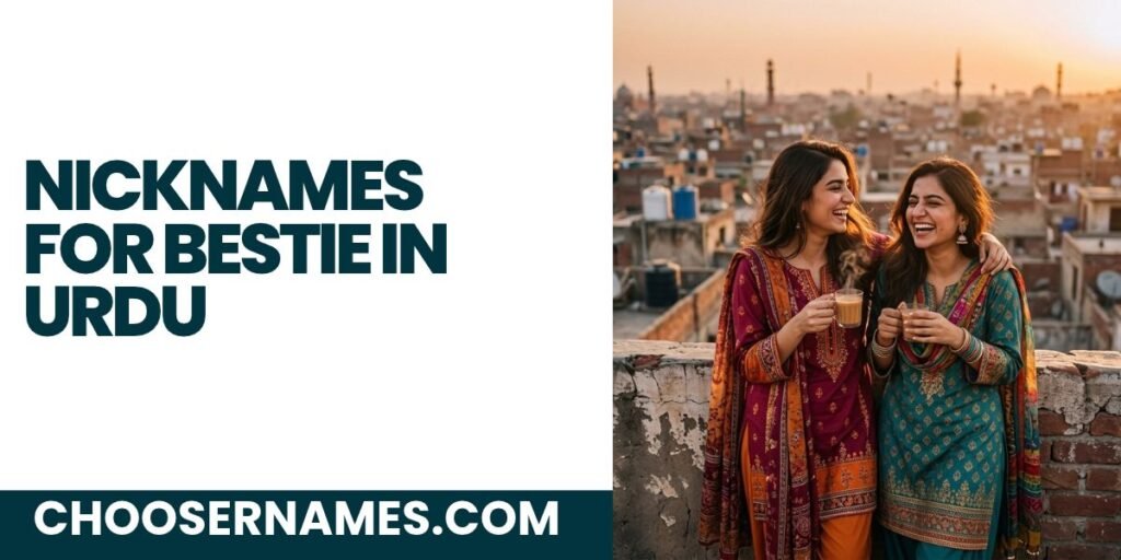 Nicknames for Bestie in Urdu