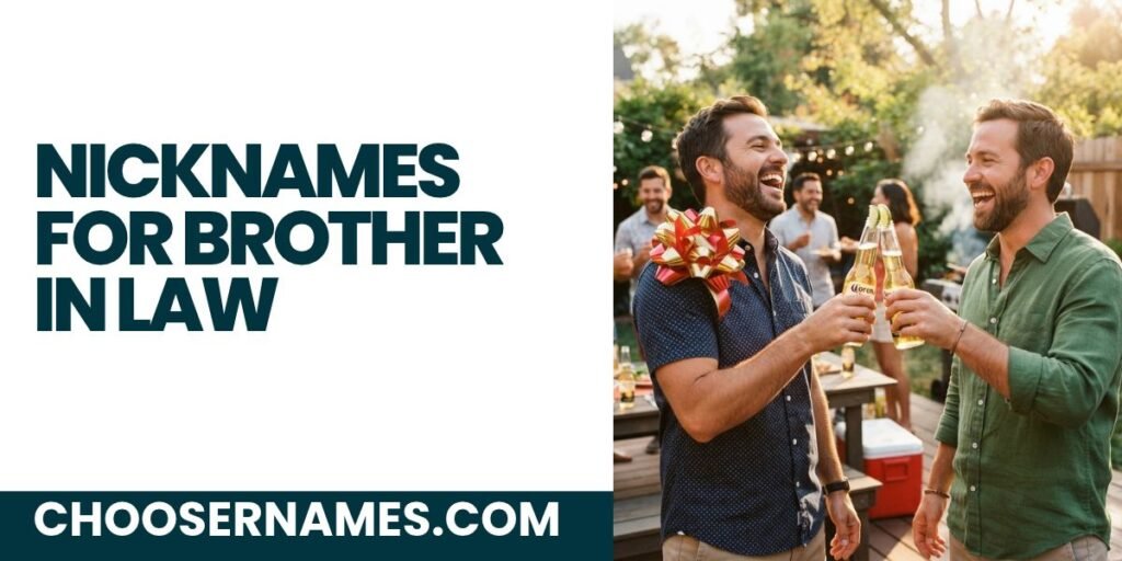 Nicknames for Brother in Law