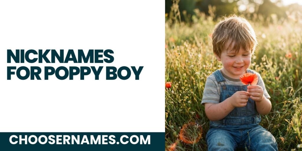 Nicknames for Poppy Boy