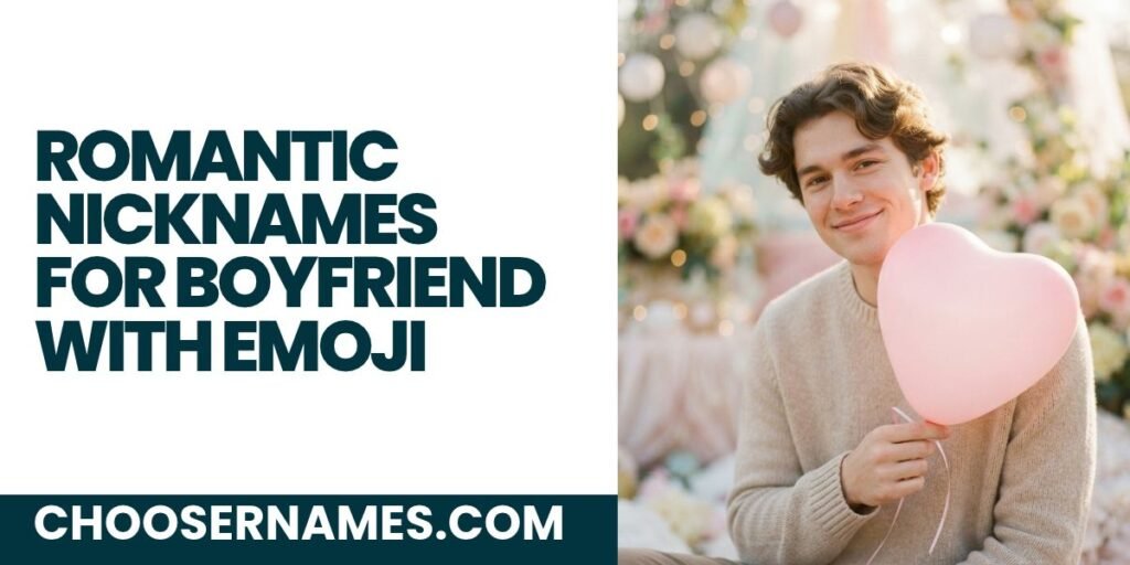 Romantic Nicknames for Boyfriend with Emoji